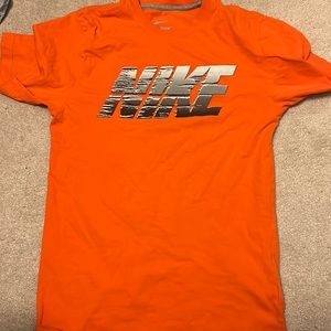 nike orange shirt size small barley worn